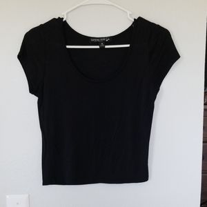 Black crop top